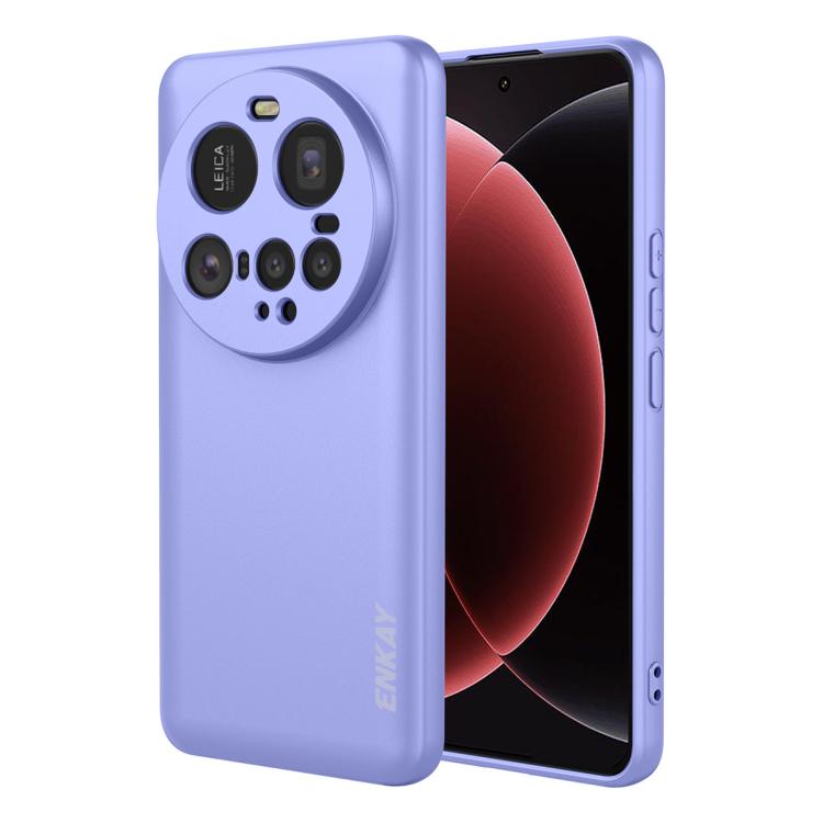 

For Xiaomi 15 Ultra ENKAY Liquid Silicone Soft Shockproof Phone Case(Purple)