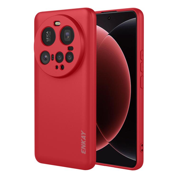 

For Xiaomi 15 Ultra ENKAY Liquid Silicone Soft Shockproof Phone Case(Red)