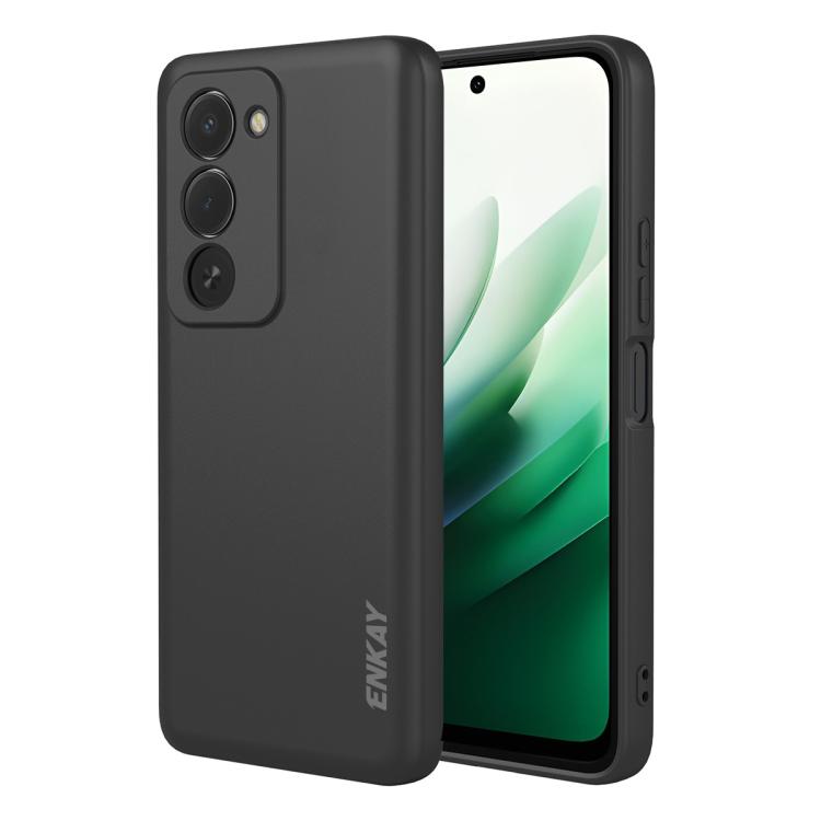 

For Redmi 15 5G Global / 15 4G SEA 169.5mm ENKAY Liquid Silicone Soft Shockproof Phone Case(Black)