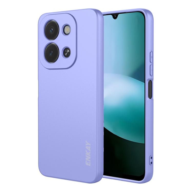 

For Redmi 15C 5G / 4G EU 173mm ENKAY Liquid Silicone Soft Shockproof Phone Case(Purple)