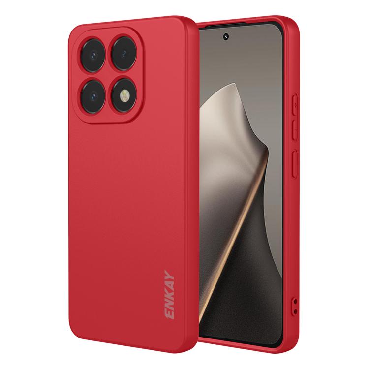 

For Xiaomi 15T ENKAY Liquid Silicone Soft Shockproof Phone Case(Red)