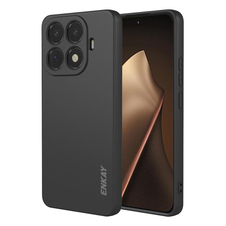 

For Xiaomi 15T Pro ENKAY Liquid Silicone Soft Shockproof Phone Case(Black)