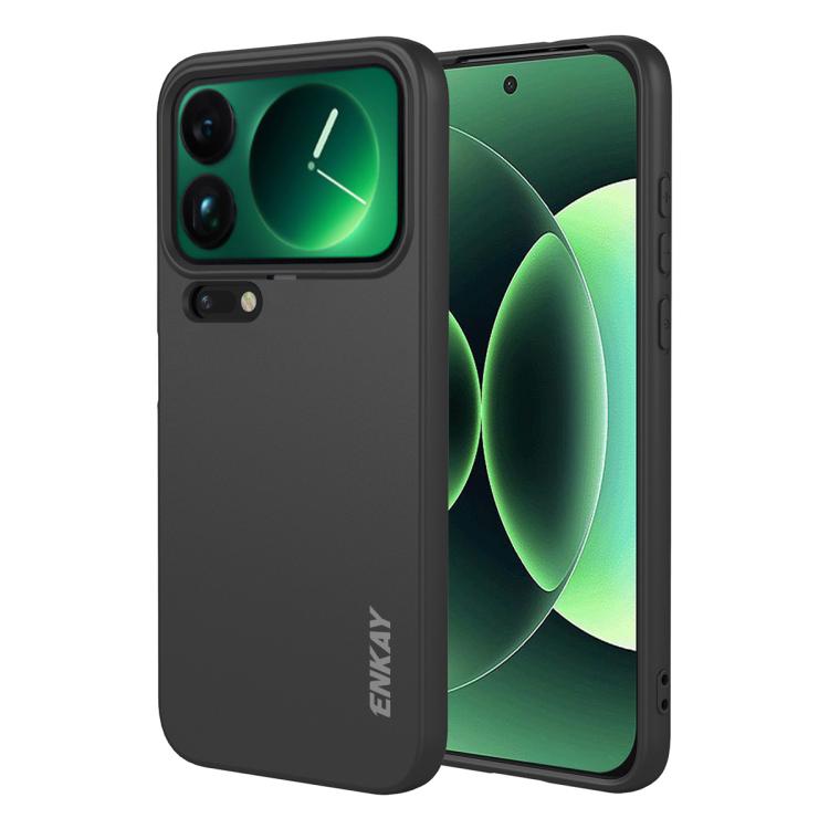 

For Xiaomi 17 Pro ENKAY Liquid Silicone Soft Shockproof Phone Case(Black)