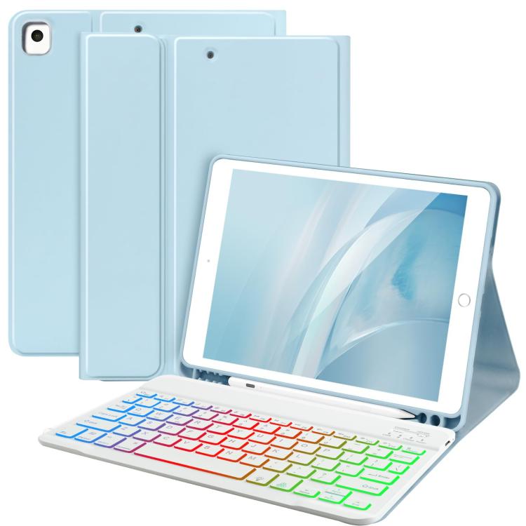 

For iPad Air 2022 / 2020 10.9 Magnetic Bluetooth Color Keyboard Case(Sky Blue)