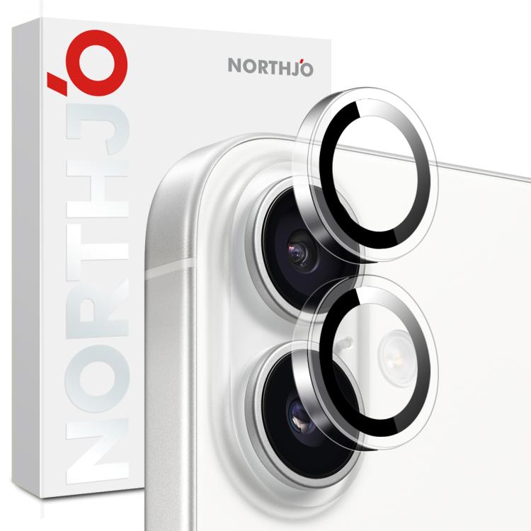 

For iPhone 17 NORTHJO Camera Lens Protector Clear Ring Tempered Glass Film(Clear)