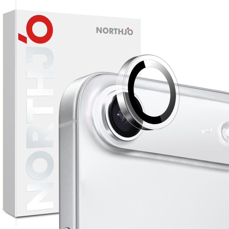

For iPhone Air NORTHJO Camera Lens Protector Clear Ring Tempered Glass Film(Clear)