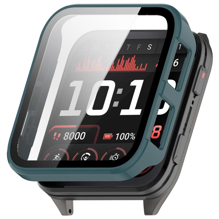 

For Garmin Venu X1 Tempered Film Integrated PC Watch Protective Cover(Pine Green)
