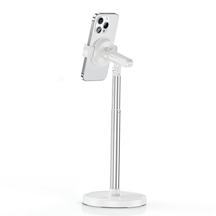 

T16 Rotating Adjustable Desktop Phone Holder for Livestream Vlog Recording(White)