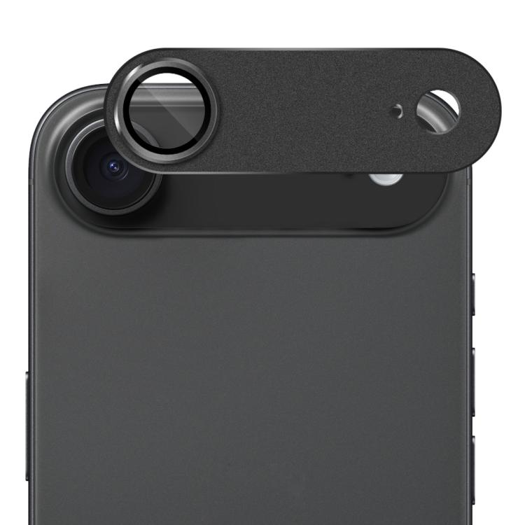 

For iPhone 17 Air ENKAY Anti-reflection Camera Lens Frosted Armor Aluminium Alloy Tempered Glass Film(Black)
