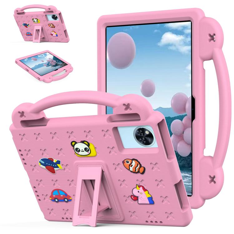 

For Umidigi G9 Tab 11 2024 Handle Kickstand Children EVA Shockproof Tablet Case(Pink)