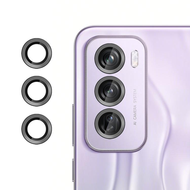 For OPPO Reno12 Pro Global Kalebol No Flicker Ultra-Thin Individual Camera Lens Tempered Glass Film(Black)