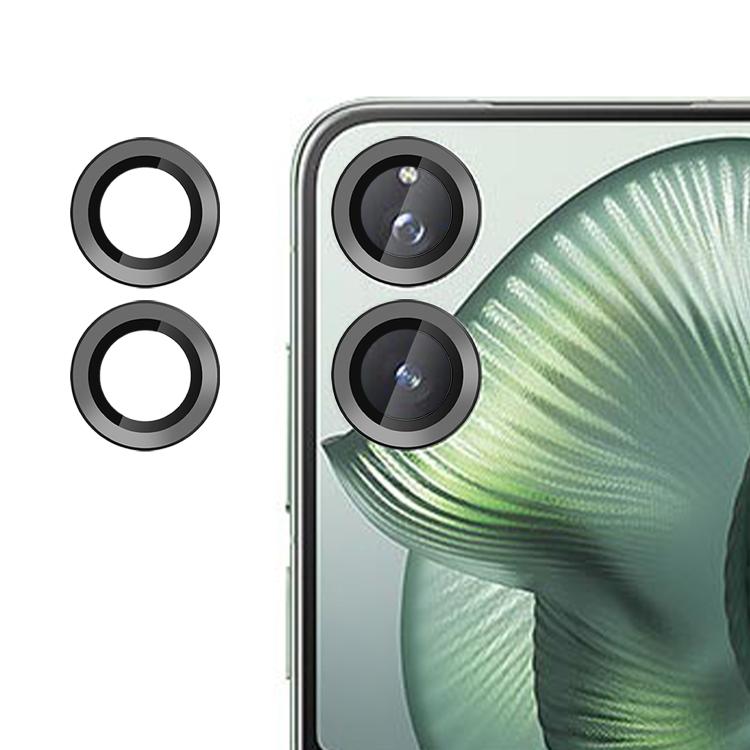 

For Xiaomi Mix Flip 2 Kalebol No Flicker Ultra-Thin Individual Camera Lens Tempered Glass Film(Black)