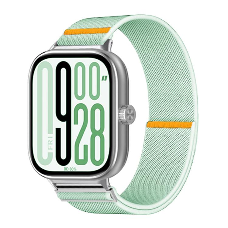 

For Xiaomi Smart Band 9 Pro / Redmi Watch 5 Adjustable Single Loop Elastic Nylon Watch Band(Mint Green)