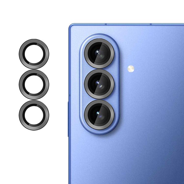 

For Samsung Galaxy Z Fold8 5G Kalebol No Flicker Ultra-Thin Individual Camera Lens Tempered Glass Film(Black)