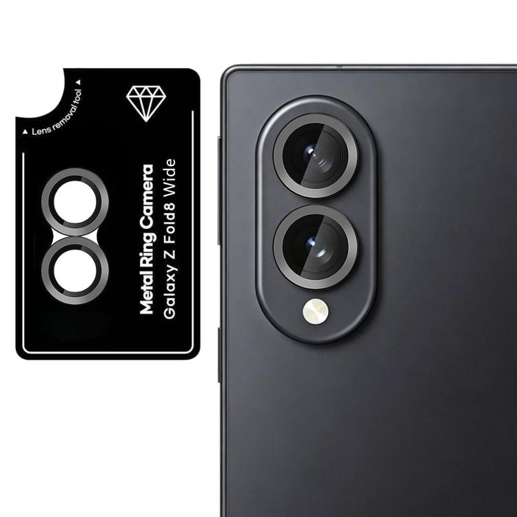 

For Galaxy Z Fold8 5G Kalebol No Flicker Ultra-Thin Individual Camera Lens Tempered Glass Film(Black)