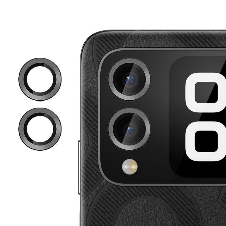 

For Huawei nova Flip Kalebol No Flicker Ultra-Thin Individual Camera Lens Tempered Glass Film(Black)