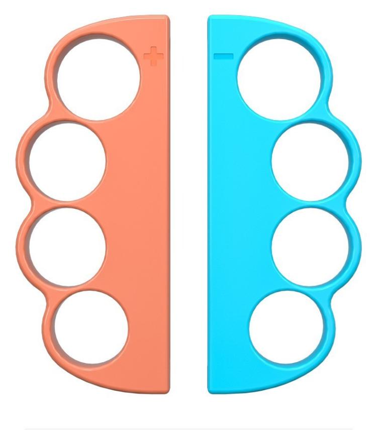 

For Nintendo Switch 2 Left And Right Handle Boxing Game Grip Set(Orange Blue)