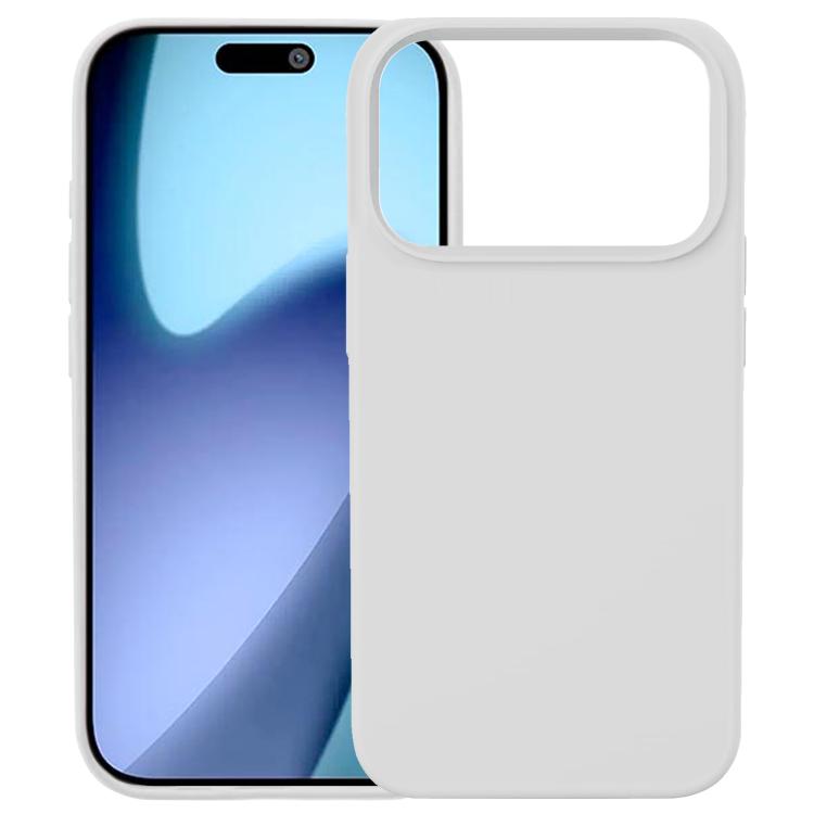 

For iPhone 17 Pro Max Kalebol Solid Color Simple All-inclusive Liquid Silicone Phone Case(White)