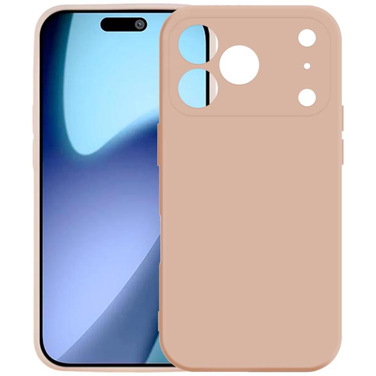 

For iPhone 17 Pro Kalebol Precise Cutouts Solid Color TPU Phone Case(Snow Pink)