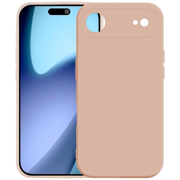 

For iPhone 17 Air Kalebol Precise Cutouts Solid Color TPU Phone Case(Snow Pink)