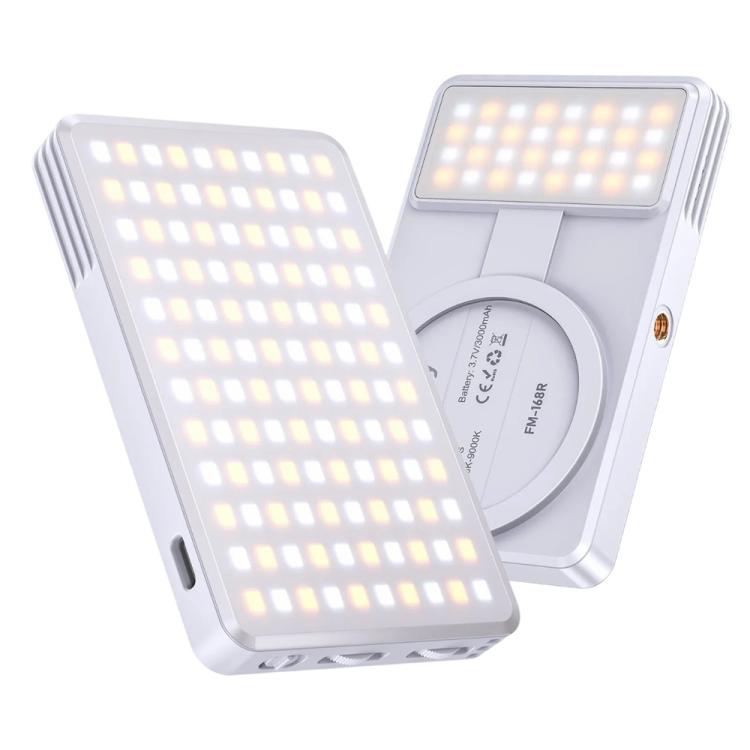 

JMARY FM-168R Dual Color Temperature 160 LED Beads Portable Magnetic Phone Fill Light(White)