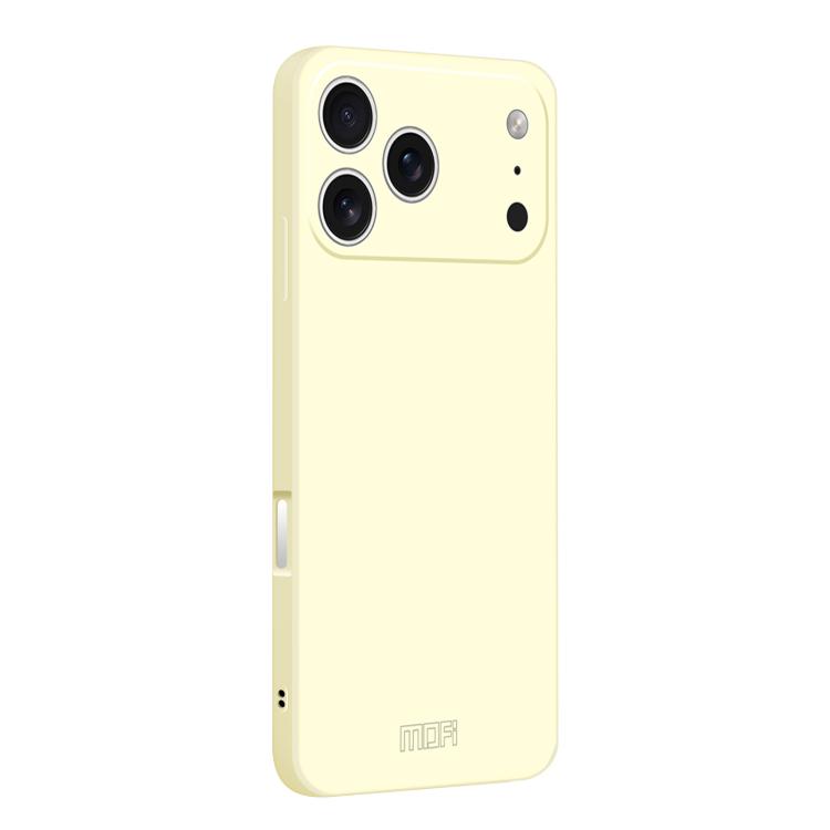 

For iPhone 17 Pro MOFI Caring Soft Shell Liquid Silicone Skin Feel Phone Case(White)