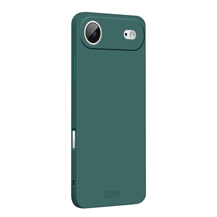 

For iPhone Air MOFI Caring Soft Shell Liquid Silicone Skin Feel Phone Case(Dark Green)