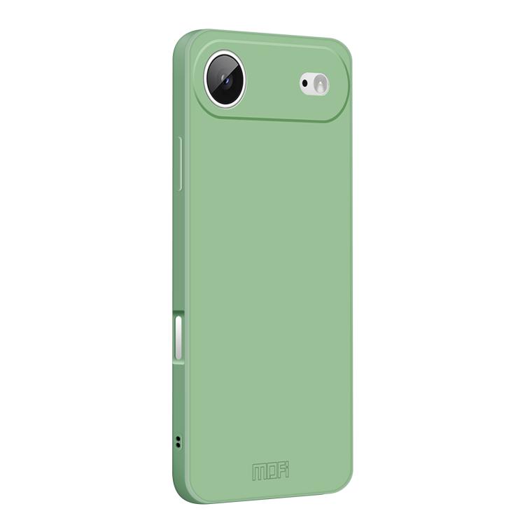 

For iPhone Air MOFI Caring Soft Shell Liquid Silicone Skin Feel Phone Case(Matcha Green)