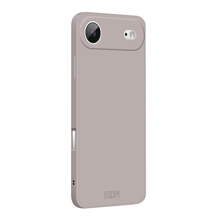 

For iPhone 17 Air MOFI Caring Soft Shell Liquid Silicone Skin Feel Phone Case(Titanium Gray)