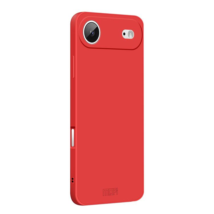 

For iPhone Air MOFI Caring Soft Shell Liquid Silicone Skin Feel Phone Case(Red)
