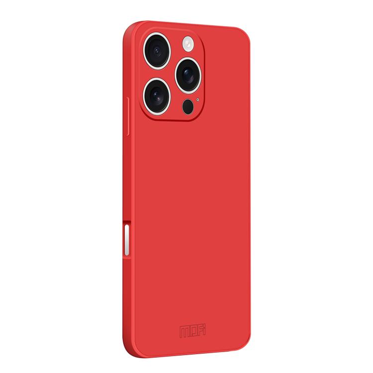 

For iPhone 16 Pro MOFI Caring Soft Shell Liquid Silicone Skin Feel Phone Case(Red)
