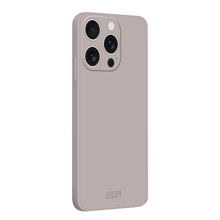 

For iPhone 14 Pro MOFI Caring Soft Shell Liquid Silicone Skin Feel Phone Case(Titanium Gray)