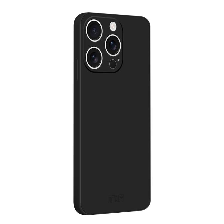 

For iPhone 15 Pro MOFI Caring Soft Shell Liquid Silicone Skin Feel Phone Case(Black)
