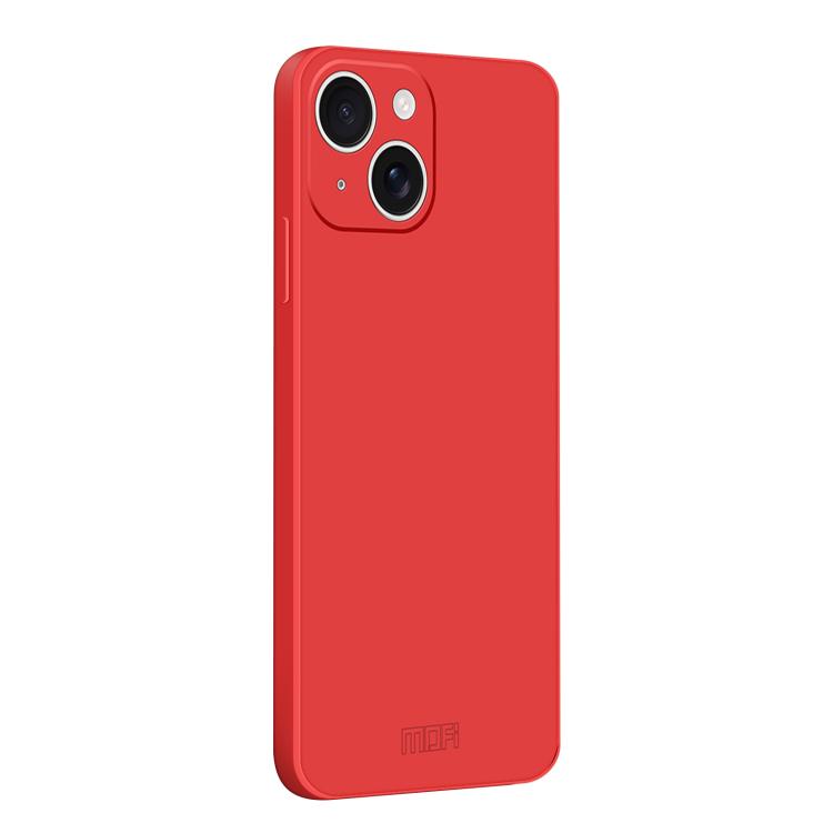 

For iPhone 14 Plus MOFI Caring Soft Shell Liquid Silicone Skin Feel Phone Case(Red)