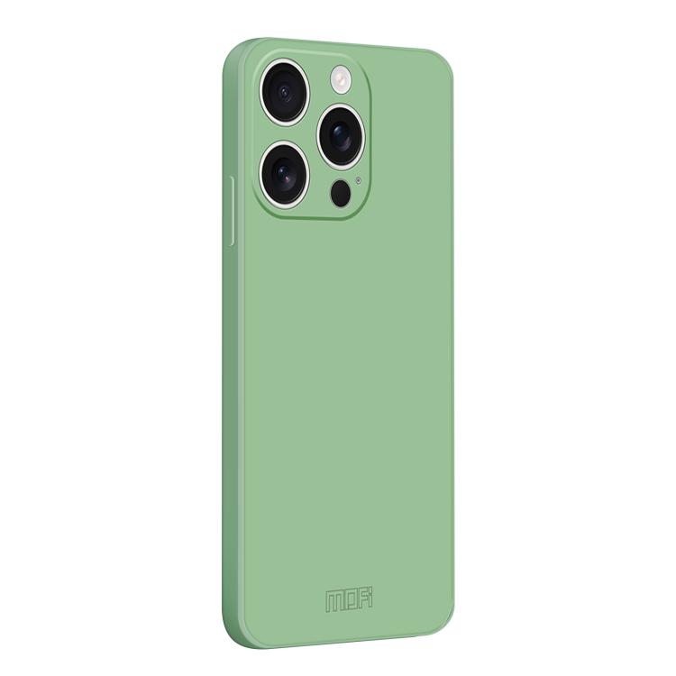 

For iPhone 15 Pro Max MOFI Caring Soft Shell Liquid Silicone Skin Feel Phone Case(Matcha Green)