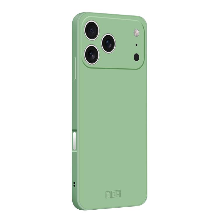 For iPhone 18 Pro MOFI Caring Soft Shell Liquid Silicone Skin Feel Phone Case(Matcha Green)