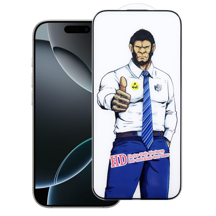 

For iPhone 16 Pro Max Gorilla Explosion-Proof Anti-Fingerprint HD Tempered Glass Film