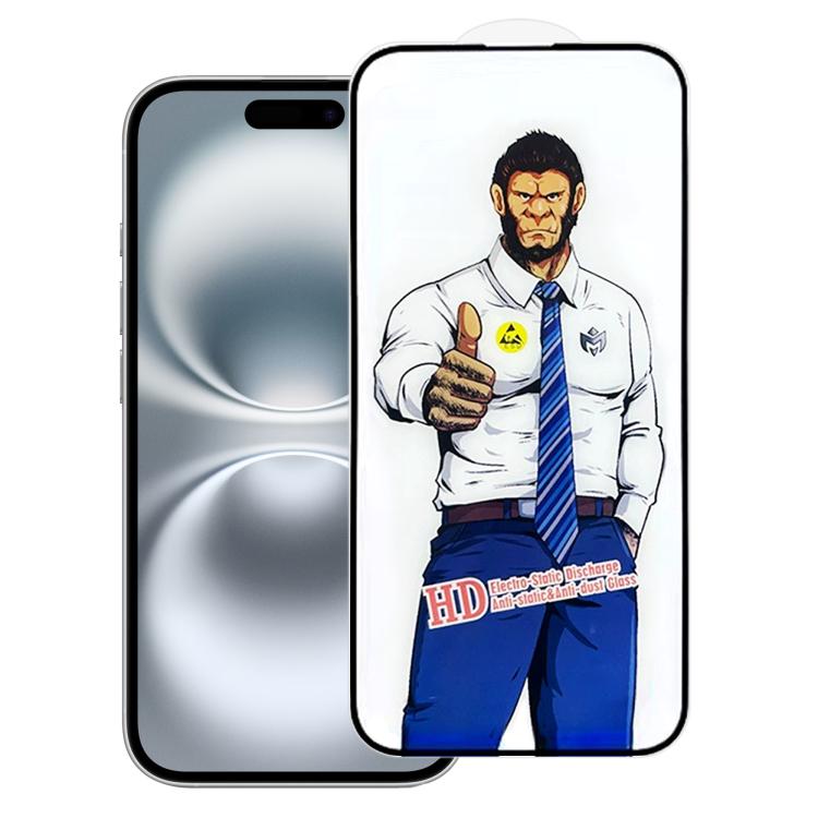

For iPhone 16 Gorilla Explosion-Proof Anti-Fingerprint HD Tempered Glass Film