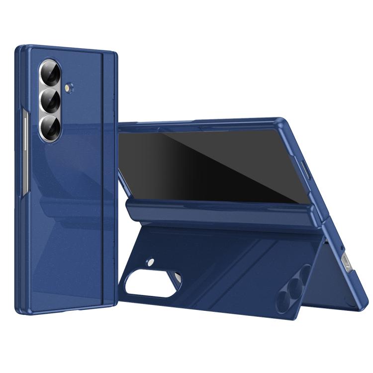 

For Samsung Galaxy Z Fold4 Legend Piano Paint Leather Folding Phone Case(Blue)