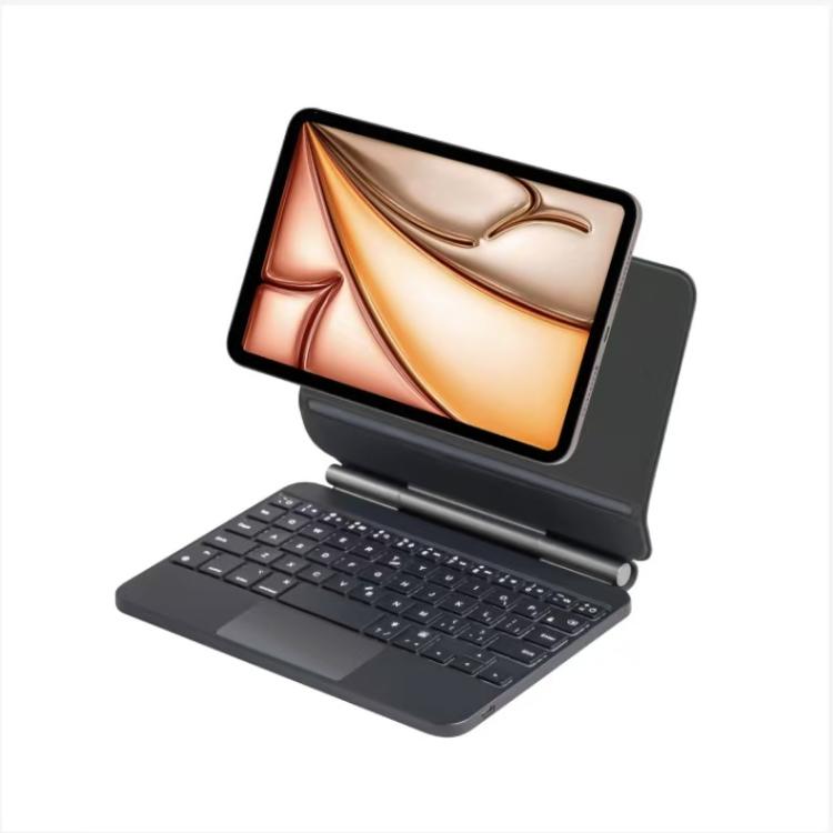 

For iPad Mini 6 / 7 Magic Control Magnetic Suspension Bluetooth Keyboard Touch Screen Protective Case(Blake)