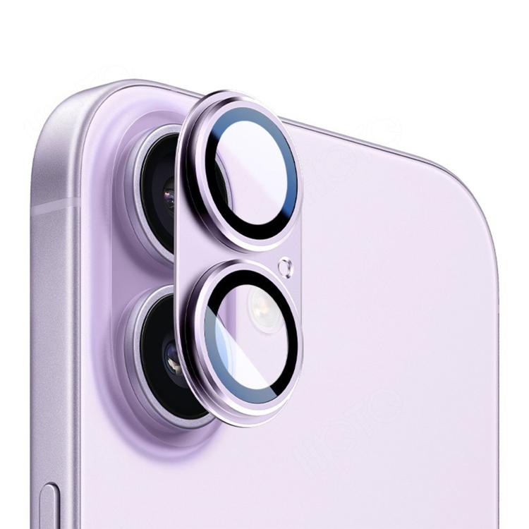 

For iPhone 17 Kalebol Armor Full-Coverage Metal Lens Ring Protector Film(Purple)