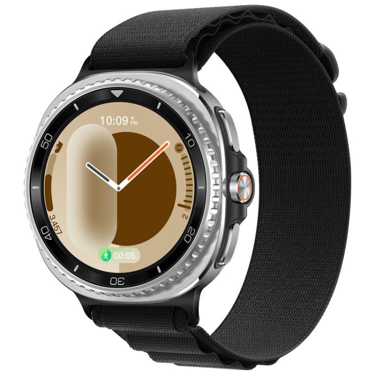 

For Samsung Galaxy Watch8 / Watch8 Classic Alpine Loop Nylon Watch Band(Black)