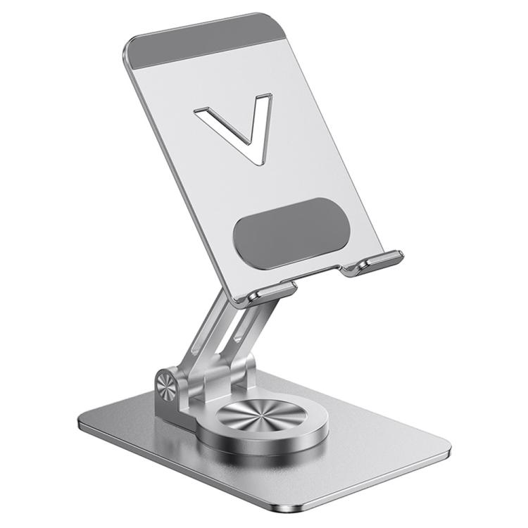 

L11 Portable Foldable Rotating Aluminum Alloy Desktop Phone Tablet Holder(Silver)