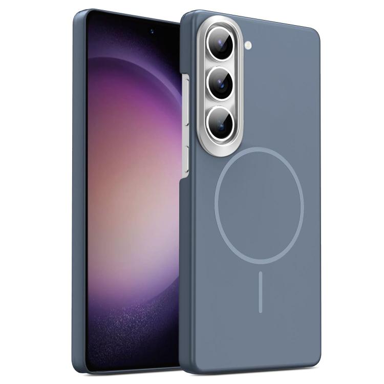 

For Samsung Galaxy S23 5G Gold Armor PC Thin Circle MagSafe Shockproof Phone Case(Carbon Grey)