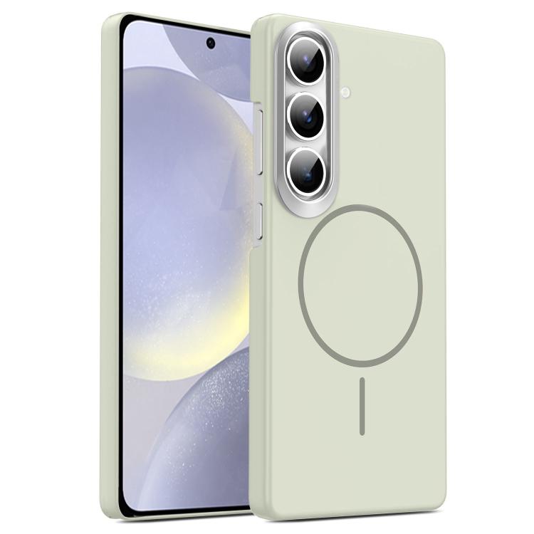 

For Samsung Galaxy S24 5G Gold Armor PC Thin Circle MagSafe Shockproof Phone Case(Titanium Gray)