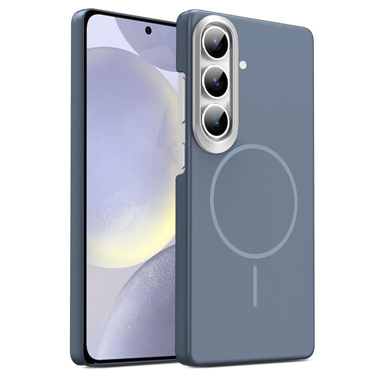 

For Samsung Galaxy S24+ 5G Gold Armor PC Thin Circle MagSafe Shockproof Phone Case(Carbon Grey)