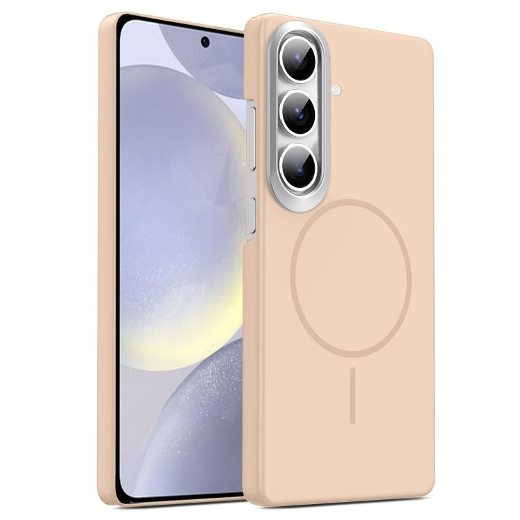For Samsung Galaxy S24+ 5G Gold Armor PC Thin Circle MagSafe Shockproof Phone Case(Desert Gold)