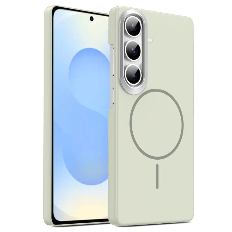 

For Samsung Galaxy S25+ 5G Gold Armor PC Thin Circle MagSafe Shockproof Phone Case(Titanium Gray)