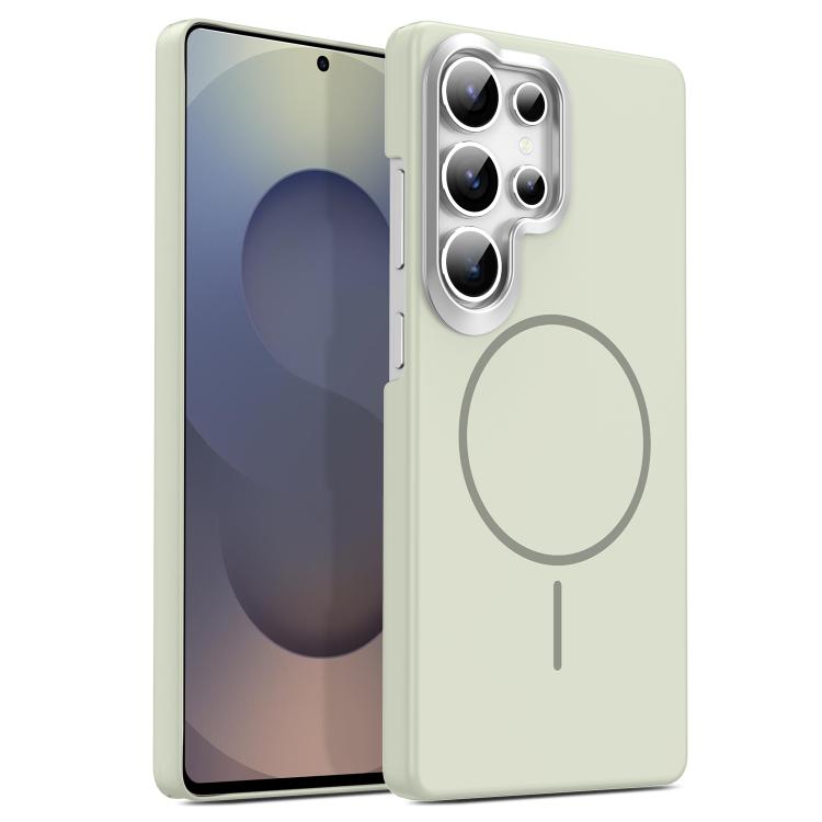 

For Samsung Galaxy S25 Ultra 5G Gold Armor PC Thin Circle MagSafe Shockproof Phone Case(Titanium Gray)