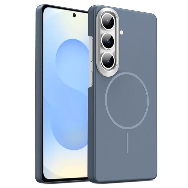 

For Samsung Galaxy S26 5G Gold Armor PC Thin Circle MagSafe Shockproof Phone Case(Carbon Grey)